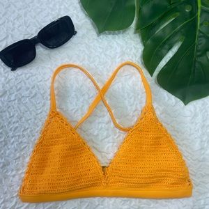 Hula Honey Yellow Bikini Top